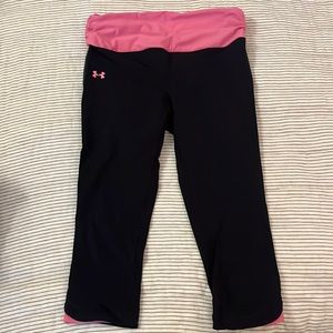 Pink and Black Under Armour Workout Pant
